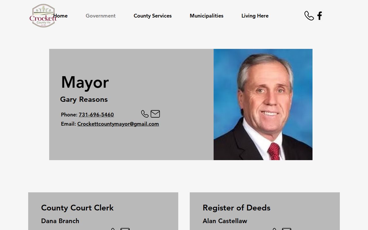 Crockett County government contacts for criminal records